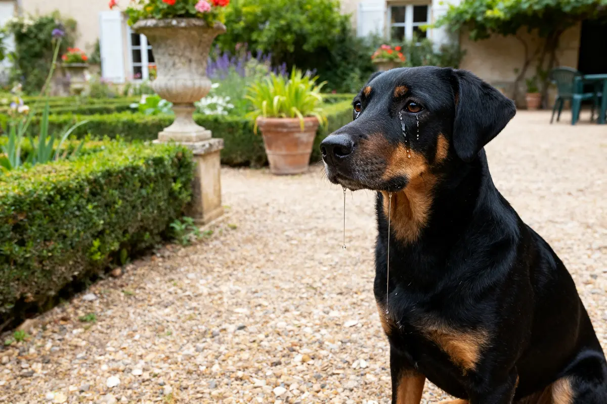 Yeux qui coulent chez le chien : Causes, traitement &amp; solutions